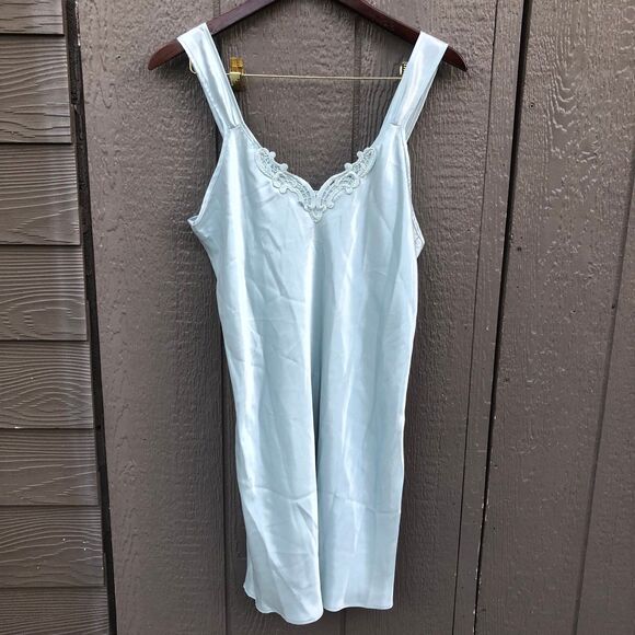 Adonna Other - Adonna slip dress women’s size large blue greenish coquette